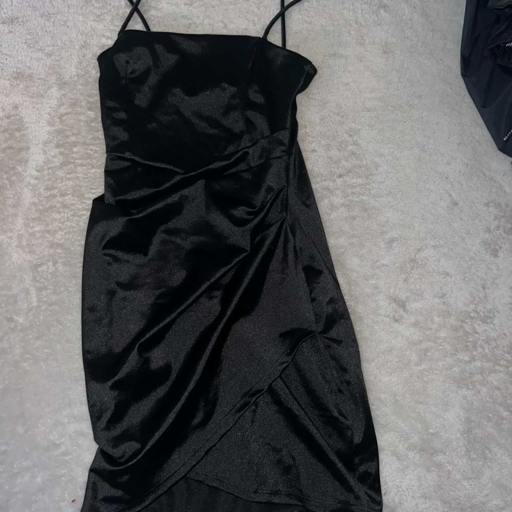 gorgeous satin dress!